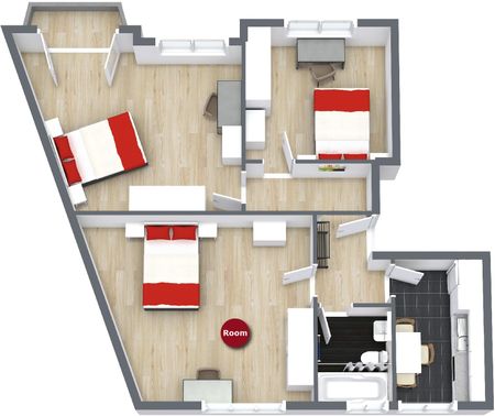 Möbliertes WG-Zimmer in der Nähe vom Claraplatz - Photo 5