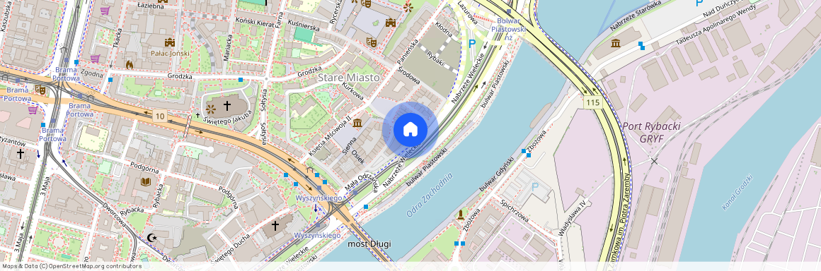 ul. Mała Odrzańska, Stare Miasto, Śródmieście, Szczecin, zachodniopomorskie