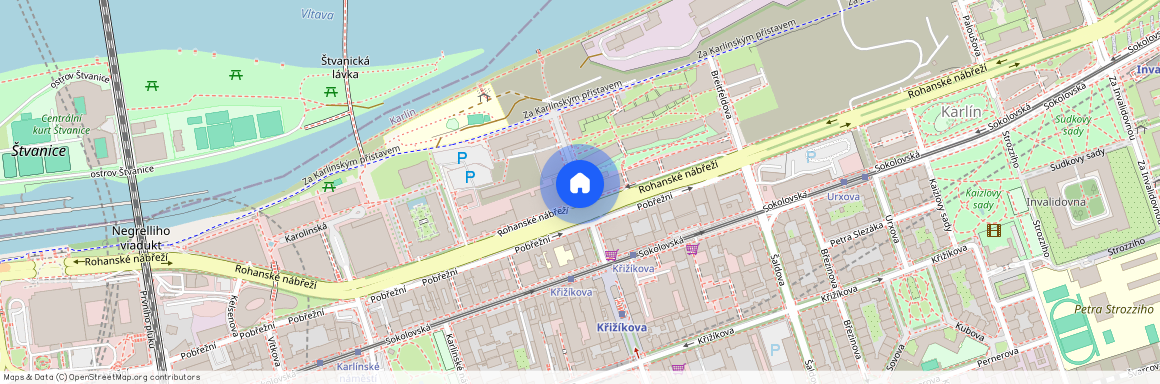 U Mlýnského kanálu, Praha - Karlín