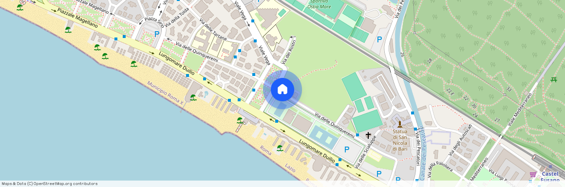 Bilocale in Via delle Quinqueremi, Lido di Ostia