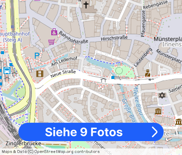 Gut geschnittene 1,5 Zimmer Wohnung in der Ulmer Innenstadt - Foto 1