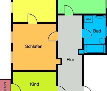 Perfekte Wohnung mit Charme! Wohnküche, Balkon und Tageslichtbad mi... - Foto 1