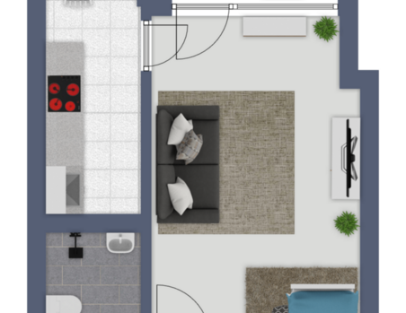 Kleine Erdgeschosswohnung mit Terrasse! - Foto 1