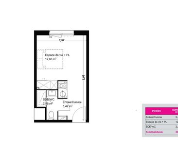 Location Appartement 1 pièce 20m² FRANQUEVILLE ST PIERRE 76520 - Photo 3
