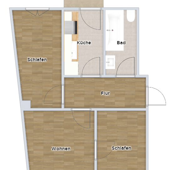 ** 1. MONAT KALTMIETFREI ** 3-R.-Whg. mit BALKON :) - Foto 1