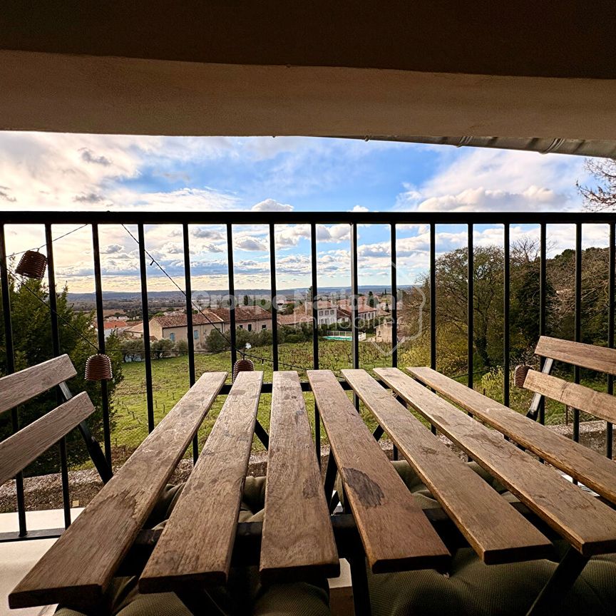 A LOUER Appartement meublé sur Chateauneuf Du Pape T2 1 chambre garage balcon, - Photo 1