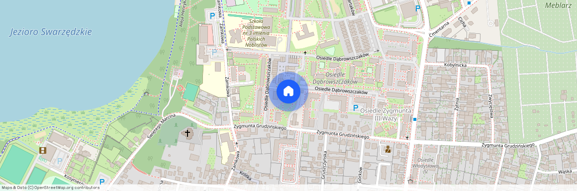 os. Dąbrowszczaków, Osiedle Dąbrowszczaków, Swarzędz, Swarzędz, poznański, wielkopolskie