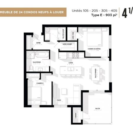 Logement 41/2 neuf ,électroménagers inclus. - Photo 4