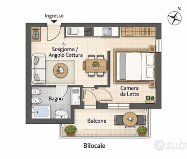 Bilocale con posto auto - Photo 1