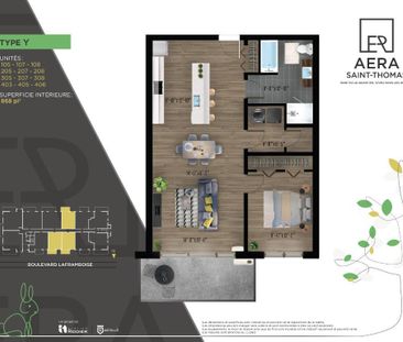 Aera St-Thomas Condo 3 1/2 St-Hyacinthe à louer - appartement / log... - Photo 4