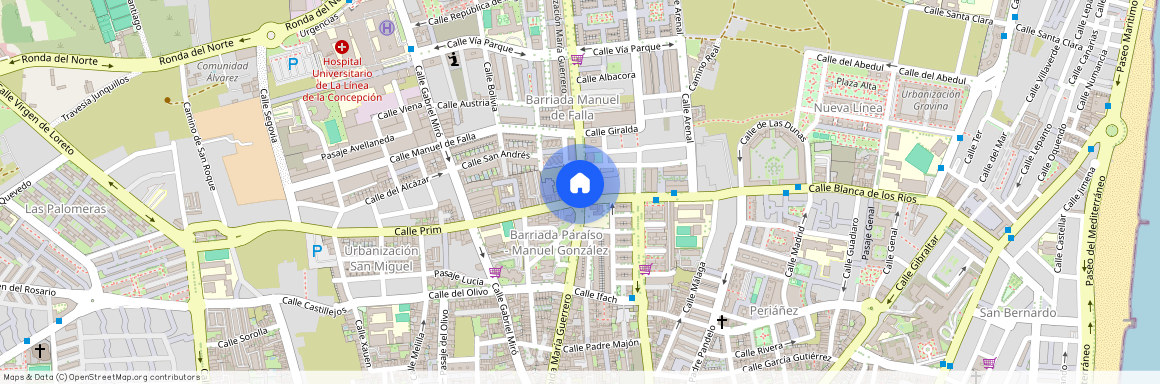 San Pedro-Gabriel Miró-María Guerrero, La Linea de la Concepcion