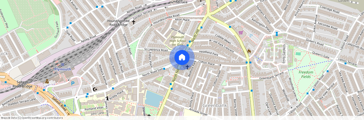 Clifton Place, North Hill, Plymouth