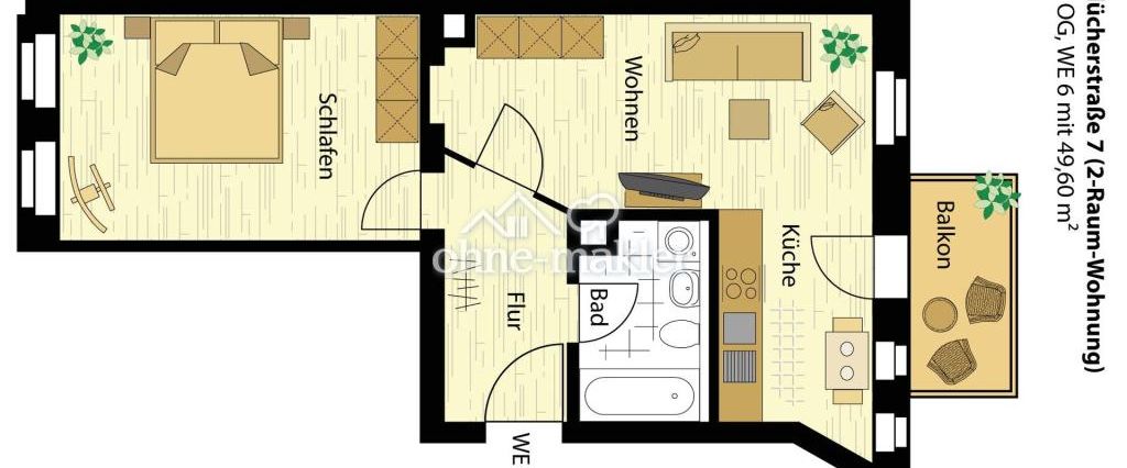 Fix & Fertig zum Neubezug ! 1,5 ZKB + schöner Balkon / 51 qm frisch saniert sucht SIE! - Foto 1