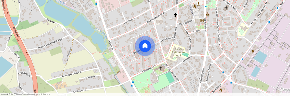 ul. Jagiellońska, Czechowice-Dziedzice, Czechowice-Dziedzice, bielski, śląskie