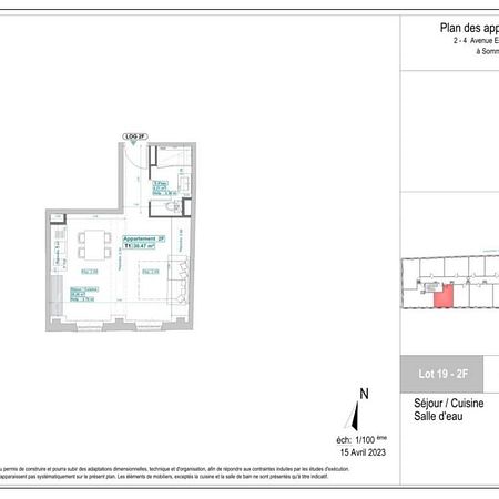 Location appartement 1 pièce de 31.63m² - Photo 4