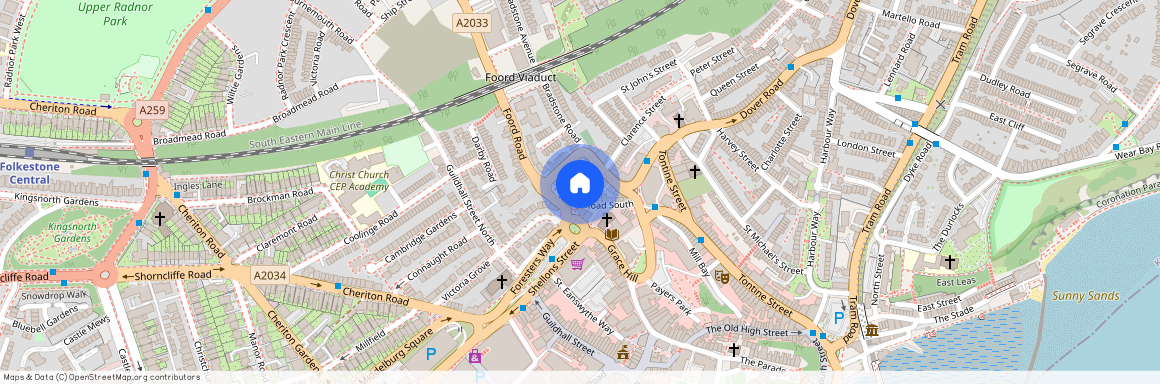 Foord Road South, Folkestone, Kent, CT20