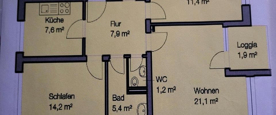 3 zimmer wohnung - Foto 1