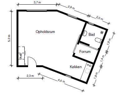 1-værelses studiebolig - Photo 1