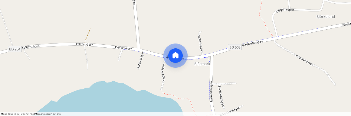 Kallforsvägen, Blåsmark