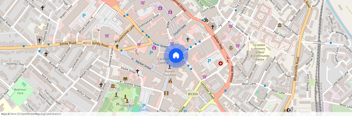 Market Place, Town Centre, Loughborough LE11