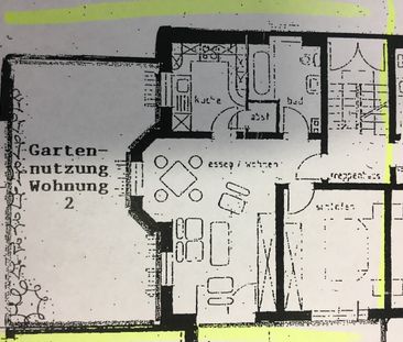 Günstige 2-Zimmer-Wohnung mit Einbauküche - Foto 3