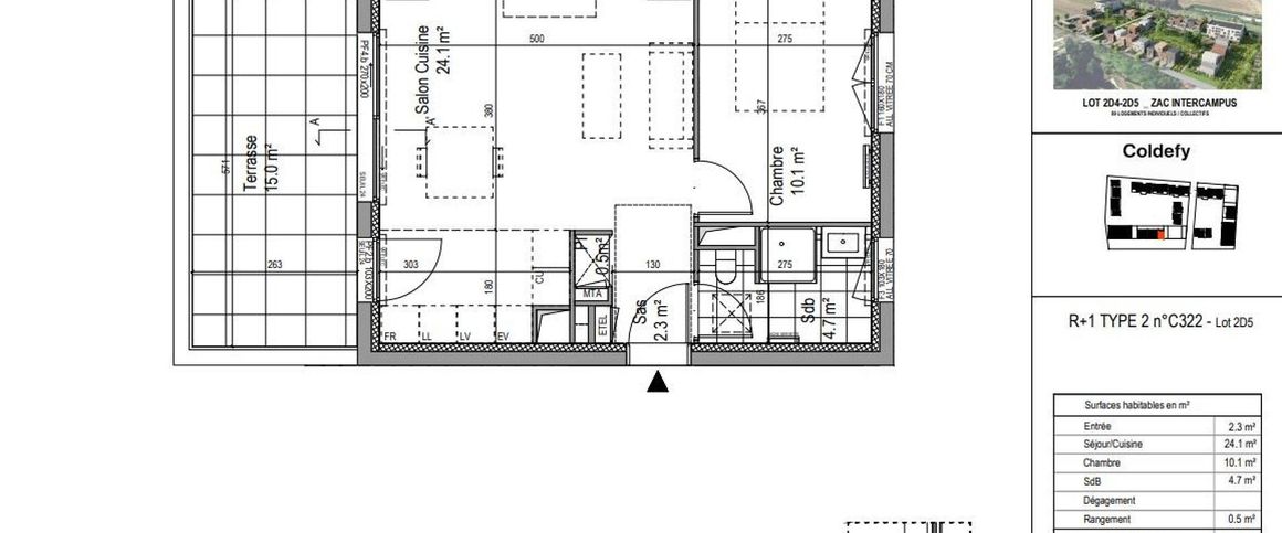 location Appartement T2 DE 41.71m² À AMIENS - Photo 1