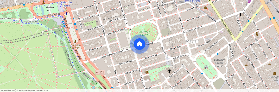 Grosvenor Square, Mayfair, London, W1K