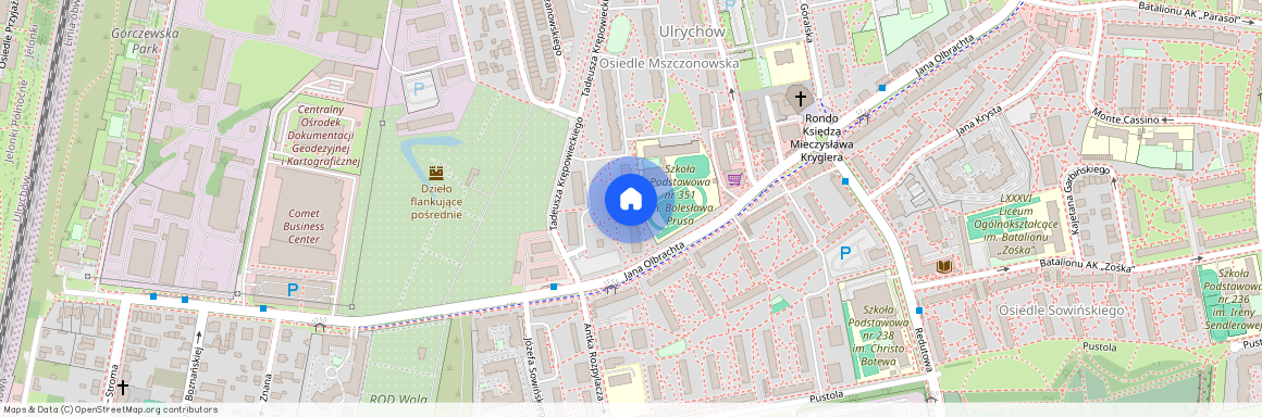 ul. Jana Olbrachta, Ulrychów, Wola, Warszawa, mazowieckie