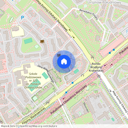 ul. Jana Wasilkowskiego, Ursynów-Centrum, Ursynów, Warszawa, mazowieckie