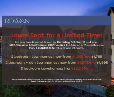 Rowan Rental Residences — 2 Bed 2 Bath - Photo 1