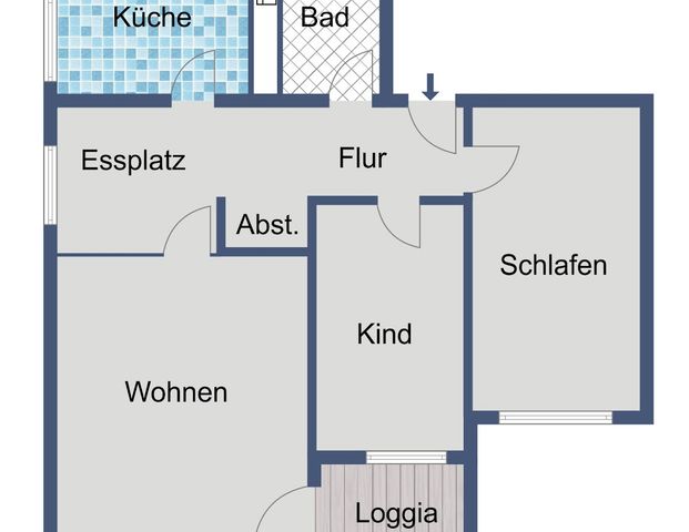 Wohnen mit Komfort: Ihre neue 3-Zimmer-Wohnung in Wiesbaden-Biebrich - Photo 1