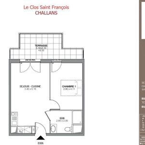 Location Appartement 2 pièces 37m² CHALLANS 85300 - Photo 3