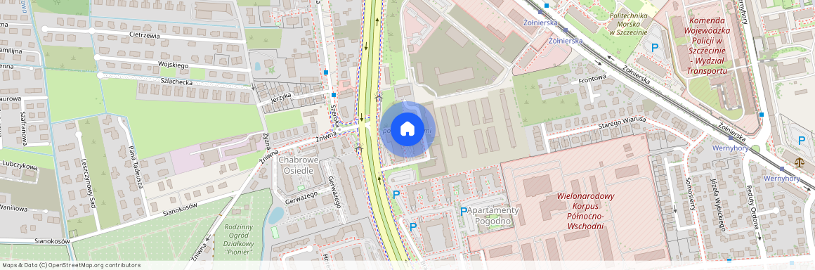 ul. gen. Stanisława Sosabowskiego, Pogodno, Zachód, Szczecin, zachodniopomorskie