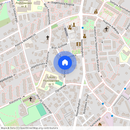 ul. Tadeusza Kościuszki, Czechowice-Dziedzice, Czechowice-Dziedzice, bielski, śląskie