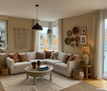 3-Zimmer-Wohnung mit möblierter Küche, Terrasse und Garagenparkplat... - Photo 3