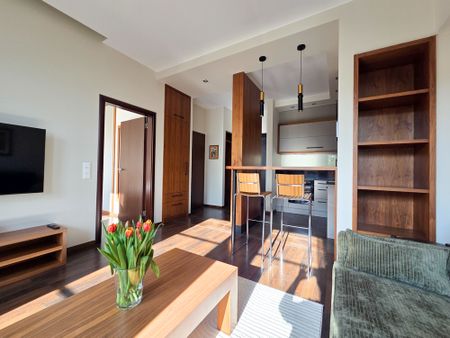 Apartament wynajem Poznań City Park Wyspiańskiego balkon - Zdjęcie 2