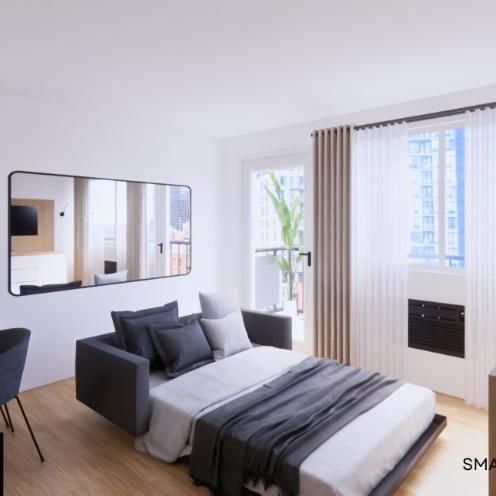 Appartement Une Chambre - Montréal Centre-Ville, Meublé - Photo 1