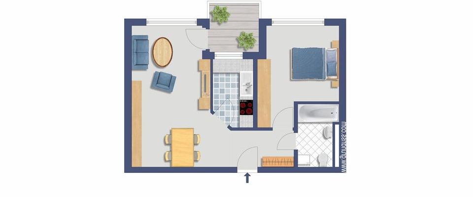 Neckarsulm Amorbach 2 Zimmer Wohnung - Photo 1
