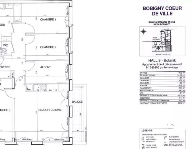 location Appartement T4 DE 85.6m² À BOBIGNY - Photo 1