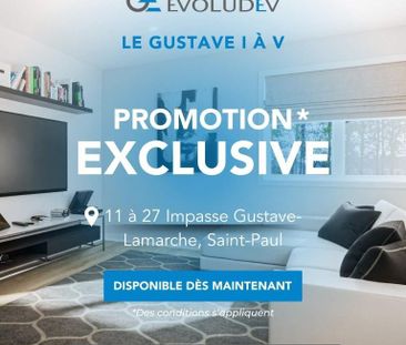 Le Gustave I-V | Unités locatives neuves 4 1/2 & 5 1/2, St-Paul - Photo 4