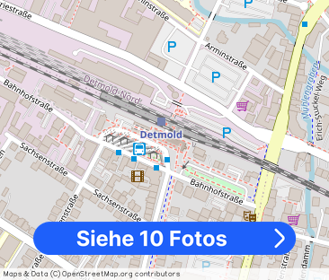 Zentrale sanierte Altbauwohnung mit Balkon in Detmold - Foto 1