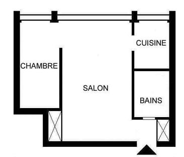 2.5 Zimmer, 35 m², 4. Stock - Photo 1