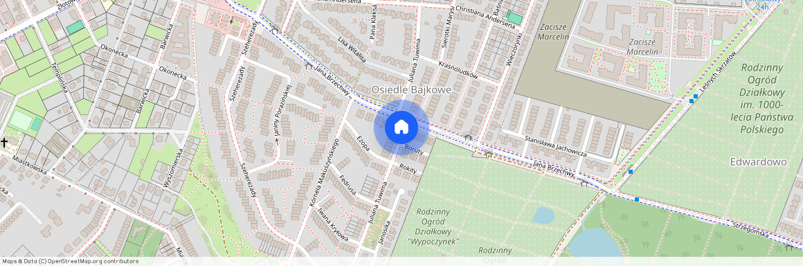 ul. Juliana Tuwima, os. Bajkowe, Grunwald, Poznań, wielkopolskie