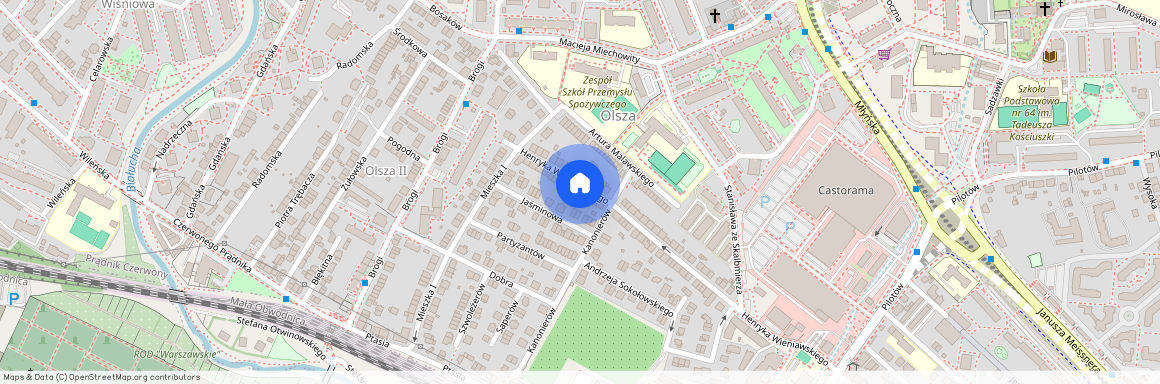 ul. Henryka Wieniawskiego, Olsza, Prądnik Czerwony, Kraków, małopolskie