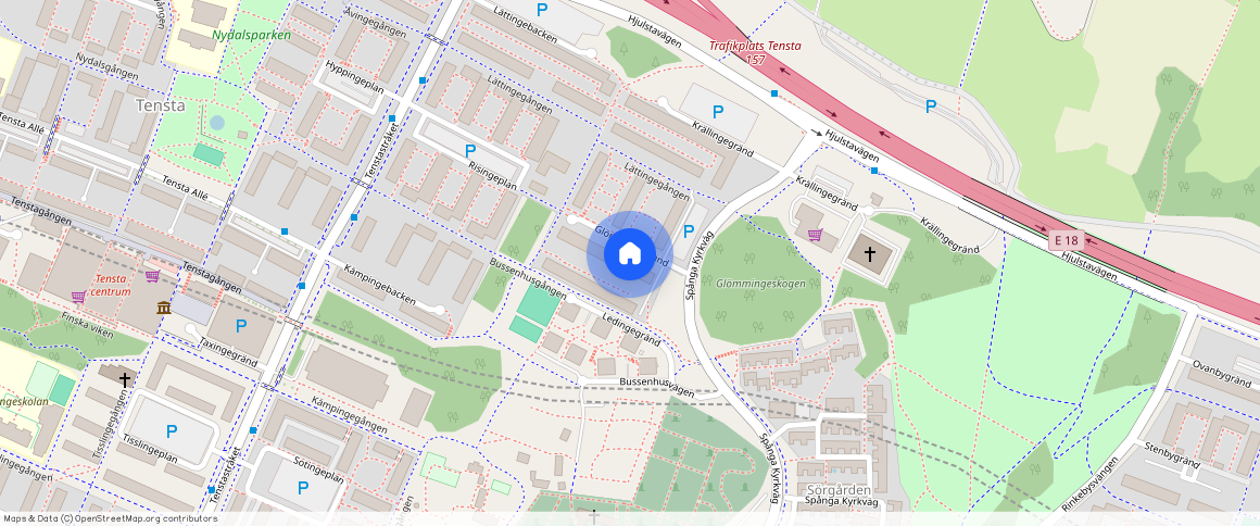 Glömmingegränd **, Tensta