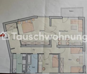 TAUSCHWOHNUNG 4 Zimmer, KDB mit Süd-West-Balkon - Foto 1
