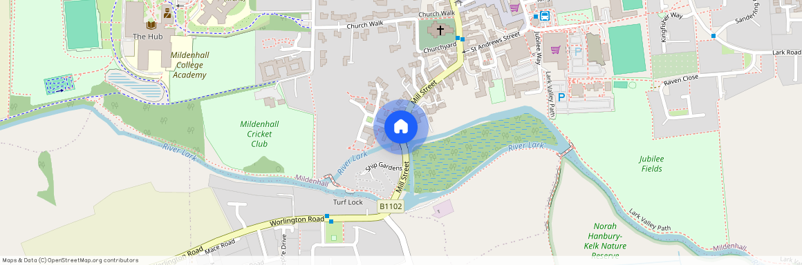 Mill Park Gardens, Mill Street, Mildenhall, Suffolk, IP28