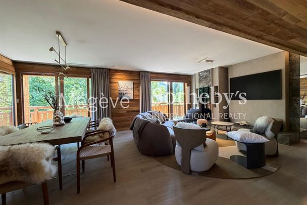 Appartement Albâtre à Megève – 3 chambres, balcon et cheminée - Photo 1