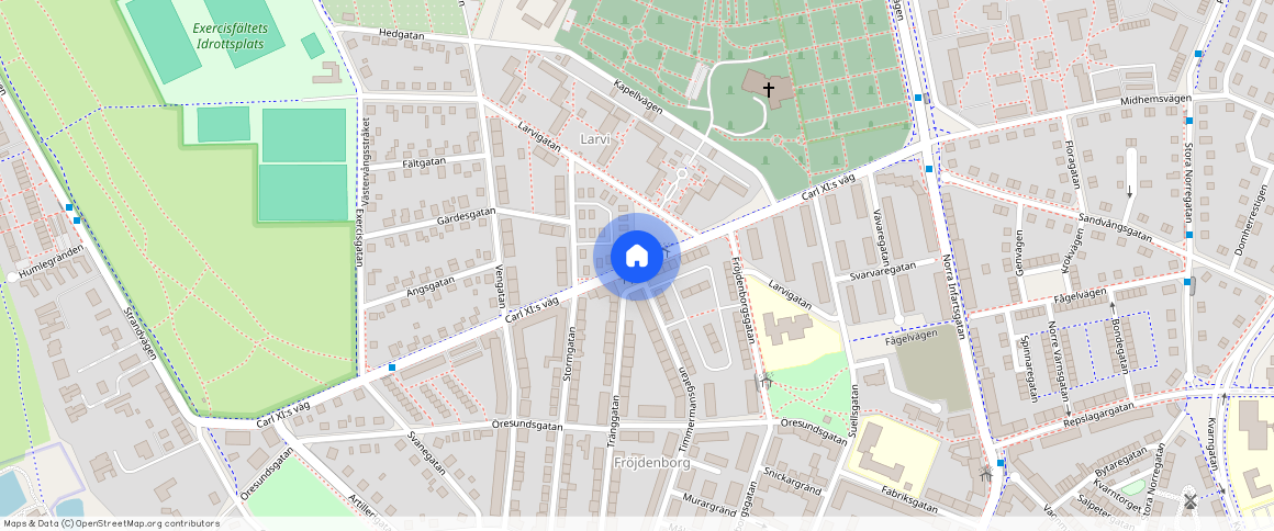 Carl XI:s väg, Landskrona