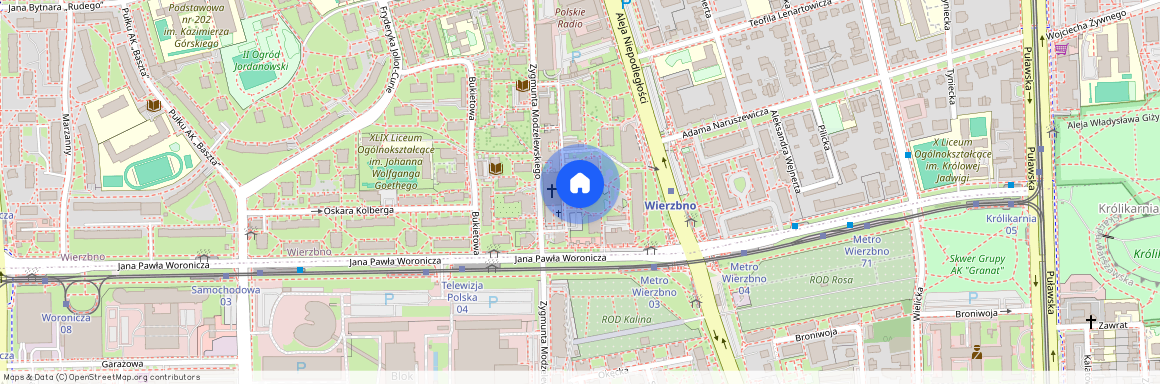 ul.modzelewskiego 96, Wierzbno, Mokotów, Warszawa, mazowieckie